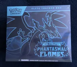 Pokemon Mega Evolution Phantasmal Flames Elite Trainer Box 9 Boosters English - Image 1