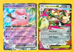 Lillie's Clefairy ex 056/159 & Mega Lopunny ex 084/094 (Set of 2) NM Pokemon TCG - Image 1