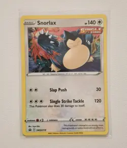 Pokemon Snorlax SWSH119 Sword & Shield Black Star Promo Holo NM - Image 1