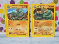 Nintendo E Reader Pokemon Card Lot Of 2 - Machoke - Machamp - Image 1
