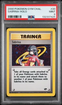 2000 POKEMON GYM CHALLENGE #20 SABRINA-HOLO PSA 9 - Image 1