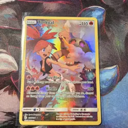 Pokemon TCG Torkoal 237/236 Secret Rare Full Art, Sun & Moon Cosmic Eclipse - Image 1