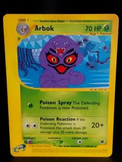 Arbok 35/165 - 2002 Pokemon TCG CCG Expedition EReader Card - VLP/NM - Image 1