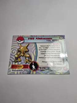 1999 Pokemon Topps Chrome #65 Alakazam Foil Animation NM+ - Image 3