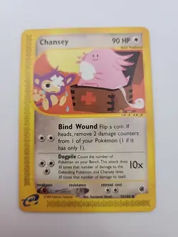 Chansey 72/165 Expedition e reader Pokemon TCG WOTC - Image 1