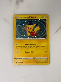 Special Delivery Pikachu #SWSH074 Pokemon Card | Near Mint, Black Star Promo - Image 1
