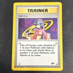 Pokemon Sabrina Gym Challenge Trainer 20/132 Holo Rare Unlimited 2000 - Image 1