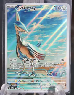 Skarmory 209/191 Sv08: Surging Sparks Holo rare illustration POKEMON TCG - Image 1