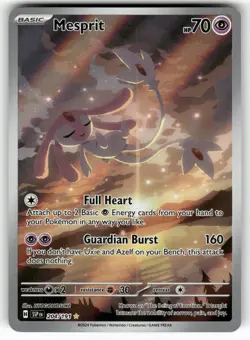 Mesprit 204/191 Illustration Rare Surging Sparks Pokemon Holo Near Mint - Image 1