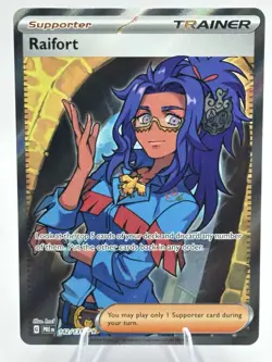 Raifort 142/131 Full Art Trainer Prismatic Evolutions Secret Rare Pokemon TCG - Image 1