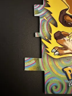 Pokemon Topps The Movie Animation Non Holo DIE CUT Alakazam EV9 of 12 - Image 4