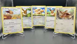 5x Eevee Lot - XY Furious Fists 80/111 through Evolving Skies Pokemon TCG LP+ - Image 1
