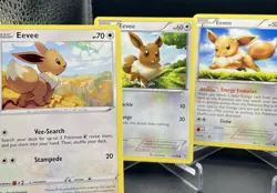 5x Eevee Lot - XY Furious Fists 80/111 through Evolving Skies Pokemon TCG LP+ - Image 2