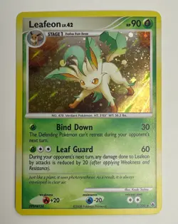 2008 POKEMON DIAMOND & PEARL MAJESTIC DAWN LEAFEON LV.42 #7/100 RARE HOLO FOIL - Image 3