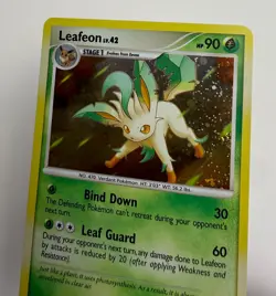 2008 POKEMON DIAMOND & PEARL MAJESTIC DAWN LEAFEON LV.42 #7/100 RARE HOLO FOIL - Image 5