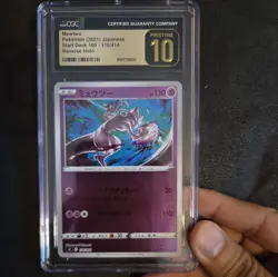 2021 Pokemon Sword & Shield Start Deck 100 Japanese Mewtwo Reverse Holo CGC PRI - Image 1