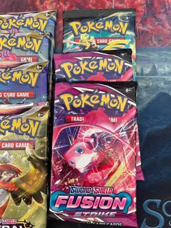 10 Sealed Pokemon TCG SWSH Packs: Fusion Strike, Silver Tempest, Astral, Crown Z - Image 4