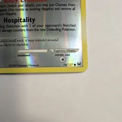 Pokemon: Platinum, Happiny 76/127 (Reverse Holo, Common, 2009) - Image 3