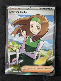 2023 Pokemon DAISY'S HELP #195/165 SV 151 Full Art Holo English - Image 1