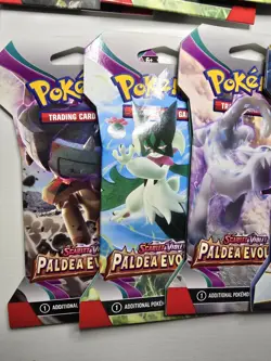 Pokemon TCG 8x Paldea Evolved Sleeved Booster Pack 2 Lost Origin, Silver 10× LOT - Image 5