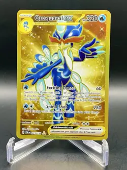 Quaquaval ex 273/193 Paldea Evolved Hyper Rare (Gold) Full Art Pokemon TCG NM/M - Image 1