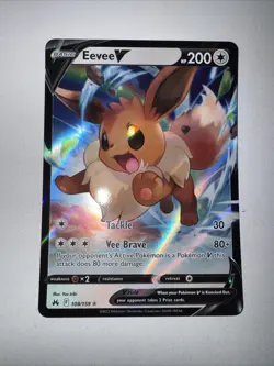 Eevee V 108/159 Crown Zenith NM Pokemon 2023 - Image 1