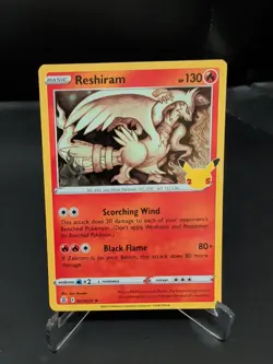 Pokemon TCG Reshiram 002/025 Celebrations Holo Near Mint - Image 1