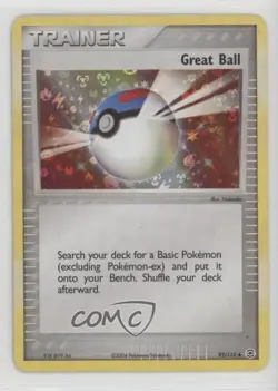 Great Ball Reverse Foil Pokemon EX FireRed & LeafGreen #92 2004 - Image 1