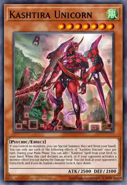 Yugioh RA05-EN025 - Kashtira Unicorn - Secret Rare - Image 1