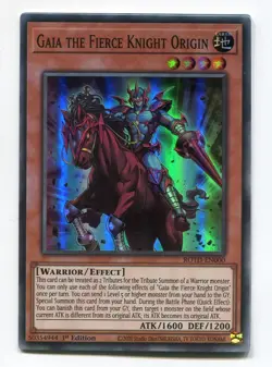 Yu-Gi-Oh! Gaia the Fierce Knight ORigin Super Rare englisch ROTD-EN000 - Image 1