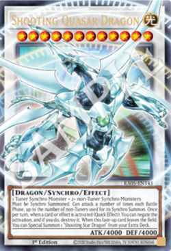 RA05-EN143 Shooting Quasar Dragon Extended Art Ultra Rare 1st Ed YuGiOh Preorder - Image 1