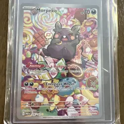 Pokemon TCG Morpeko Full Art Holo Illustration Rare Card 206/182 - Image 1