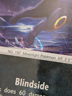 Umbreon SWSH129 Promo Card With HD Galaxy Swirl 🍥 Under Leaping Foot - Image 2