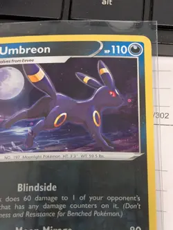 Umbreon SWSH129 Promo Card With HD Galaxy Swirl 🍥 Under Leaping Foot - Image 4