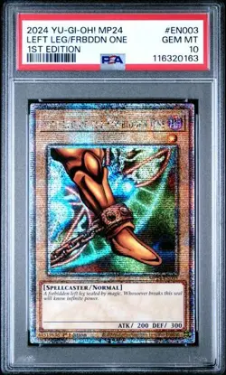 YuGiOh! Left Leg of the Forbidden One - MP24-EN003 - QCSR - PSA 10 - Image 1