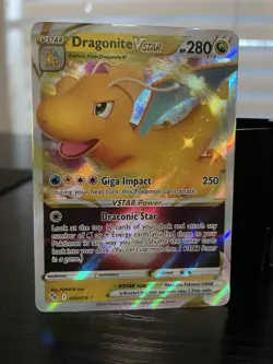 Pokemon TCG Dragonite VSTAR Holo Ultra Rare Card 050/078 NM Condition - Image 1