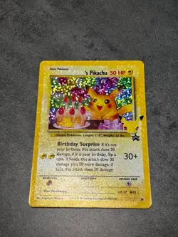 Pokemon ______'s Pikachu Wotc Promo Holo 50 HP 24/53 English Card NM - Image 1