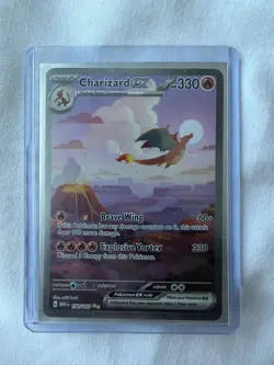 Pokemon TCG Charizard EX Scarlet & Violet Holo Ultra Rare Card NM 199/165 - Image 3