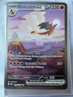 Pokemon TCG Charizard EX Scarlet & Violet Holo Ultra Rare Card NM 199/165 - Image 4