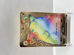 Pikachu VMAX HP 310 Metal POKEMON collectible Card Gift Display! - Image 3