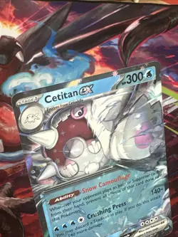 Pokemon TCG Cetitan ex 065/182 Destined Rivals Raw Card - Image 2