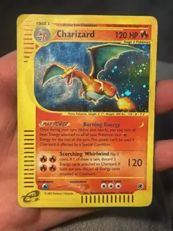 Charizard 6/165 Holo Rare Expedition Pokemon Card DMG - Image 1
