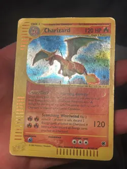 Charizard 6/165 Holo Rare Expedition Pokemon Card DMG - Image 2