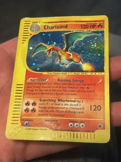 Charizard 6/165 Holo Rare Expedition Pokemon Card DMG - Image 3