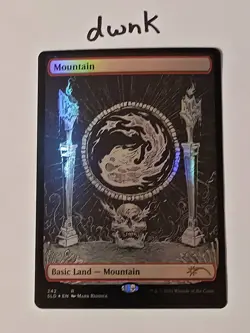 MTG Mountain Foil Unfathomable Crushing Brutality Of Basic Lands NM Secret Lair - Image 1