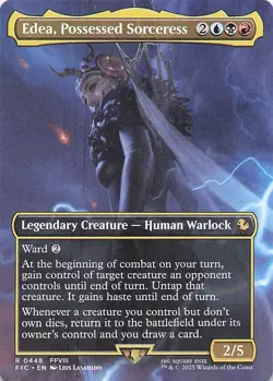 Edea, Possessed Sorceress (Borderless) 448 R Normal FIC NM - Image 1