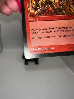 MTG, Mob Justice $3 ORDER MIN ** INK MARK Stronghold Regular - Image 2