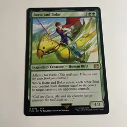 MTG Magic the Gathering Bartz and Boko (175/764) Final Fantasy LP - Image 1