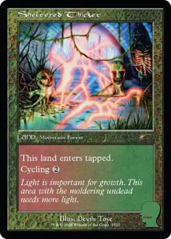 NM MTG FOIL SHELTERED THICKET SECRET LAIR BRAIN DEAD NEW EARTH MENTALITY - Image 1