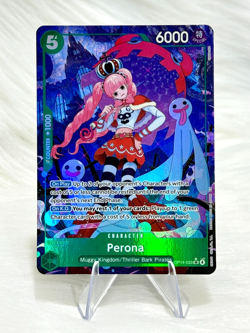 Perona (Alt Art) OP14-033 SR The Azure Sea's Seven ONE PIECE TCG English NM/M - Image 1